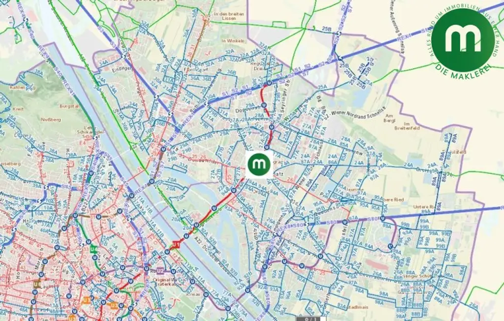 Büro oder Praxis in Top-Lage am Kagraner Platz – 1220 Wien