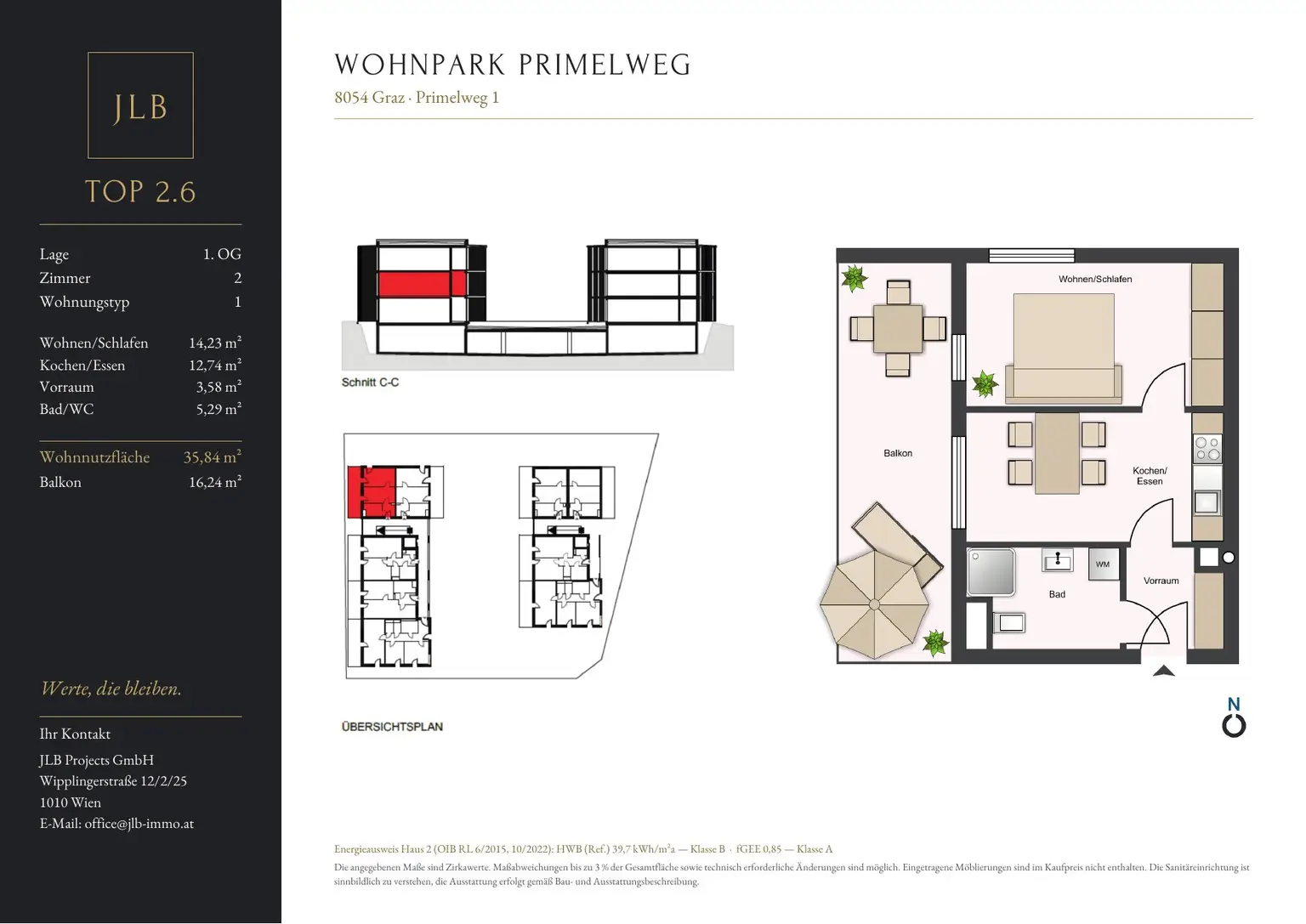 JLB Verkaufsplan Primelweg 1 – Top 2.6