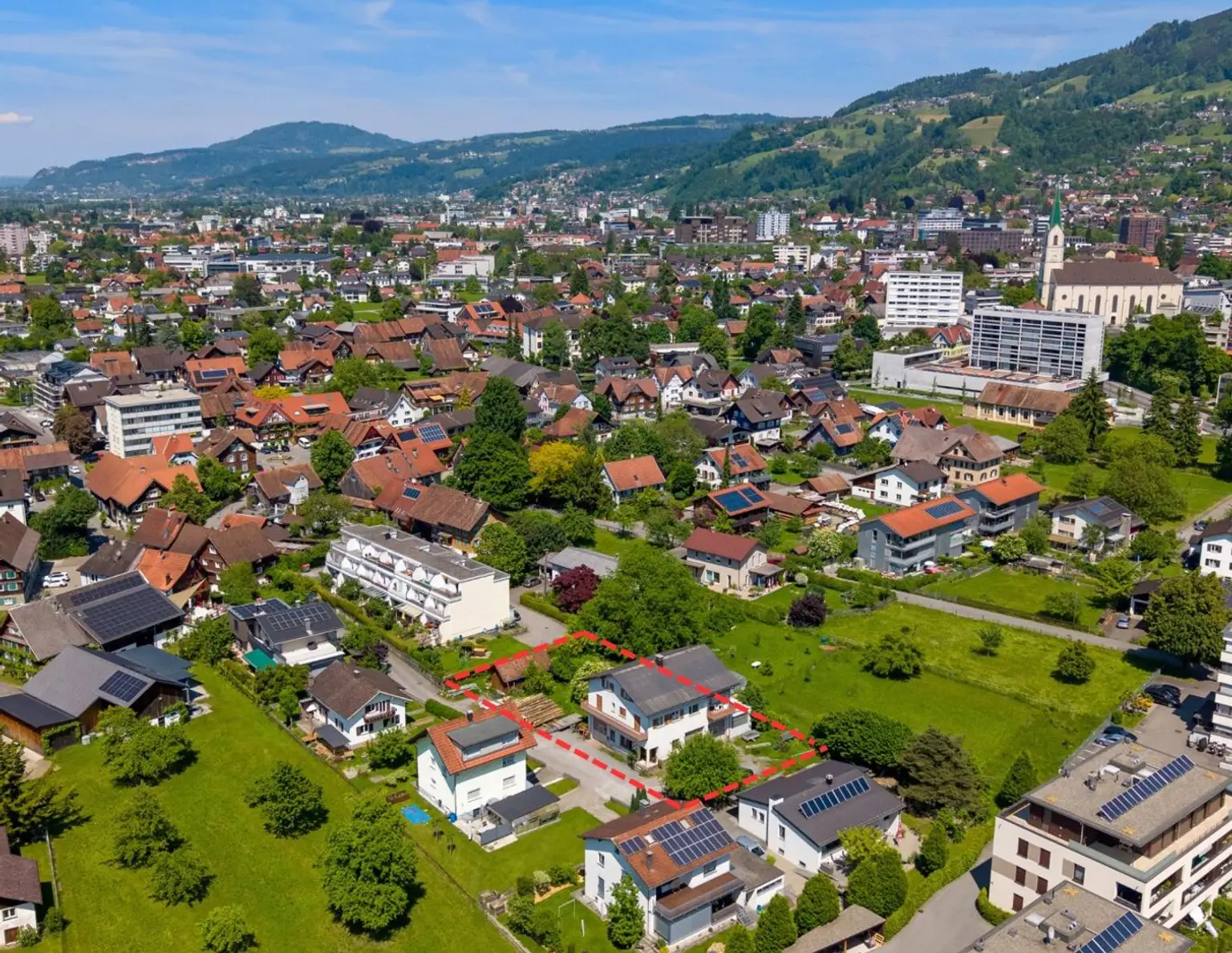 Bebautes Grundstück in Dornbirn / Hatlerdorf mit 1236 m² - Karrenblick inklusive!