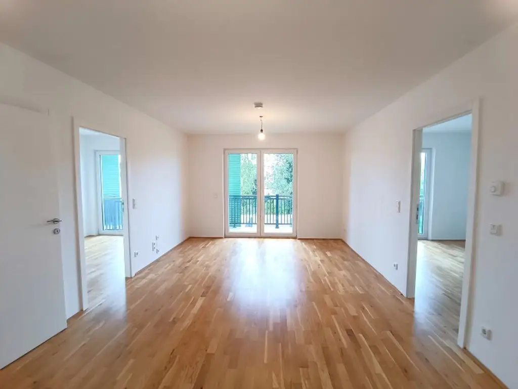 Moderne 3-Zimmer Wohnung mit Grünblick & Balkon im Neubau! Luftwärmepumpe! Nähe U-Bahn Station Oberlaa!