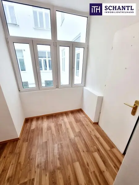 Kleinformat mit Wow-Effekt - Blick ins Grüne, U-Bahn ums Eck! Entzückende Kleinwohnung im ruhigen Hoftrakt! 2 toll aufgeteilte Zimmer + Angenehme Ruhelage in 1030 Wien + Schönes Altbauhaus!
