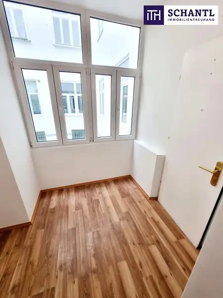 Kleinformat mit Wow-Effekt - Blick ins Grüne, U-Bahn ums Eck! Entzückende Kleinwohnung im ruhigen Hoftrakt! 2 toll aufgeteilte Zimmer + Angenehme Ruhelage in 1030 Wien + Schönes Altbauhaus!