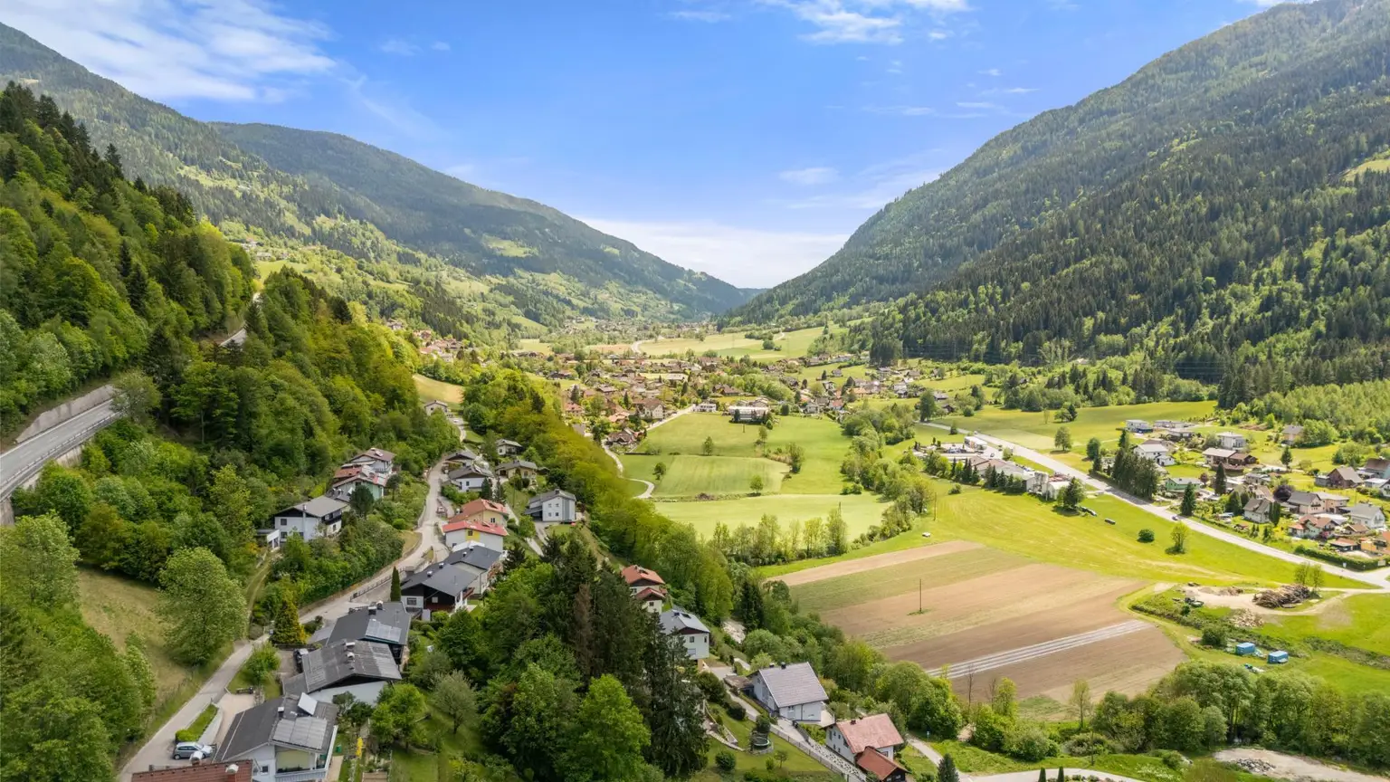 Blick Richtung Feld am See