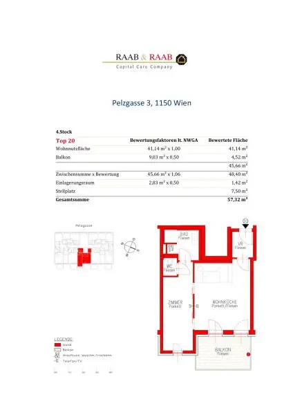 Neuwertige 2-Zimmer-Wohnung beim Westbahnhof - Balkon, Garage, U-Bahn
