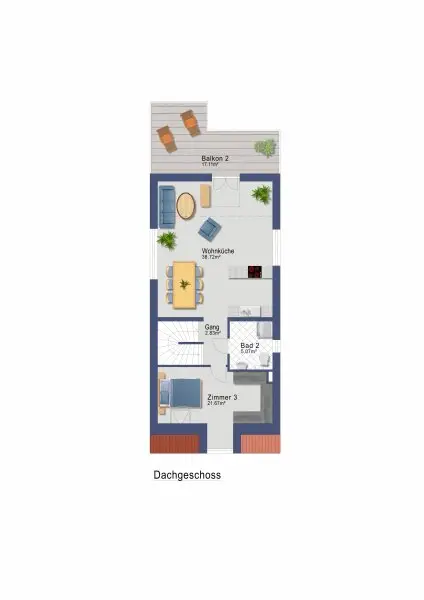 Grundriss Haus 124 Top 3 - DG