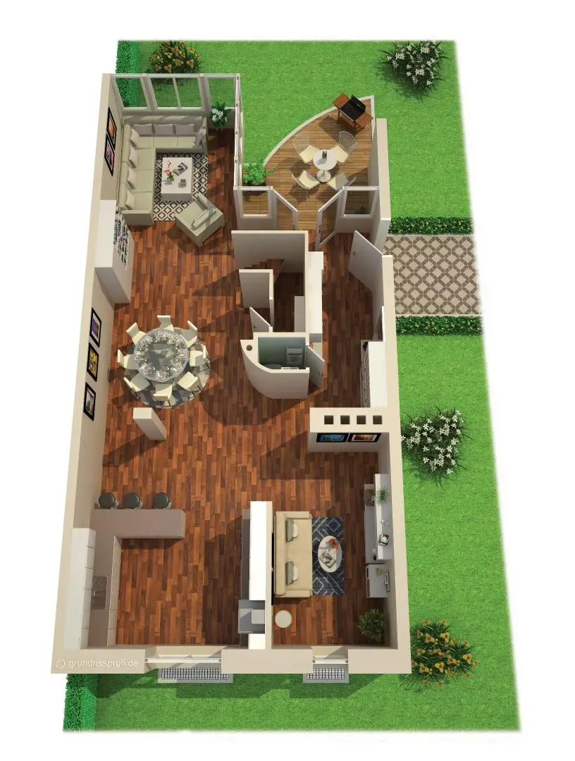 Ebene 1 (kein Garten vorhanden)