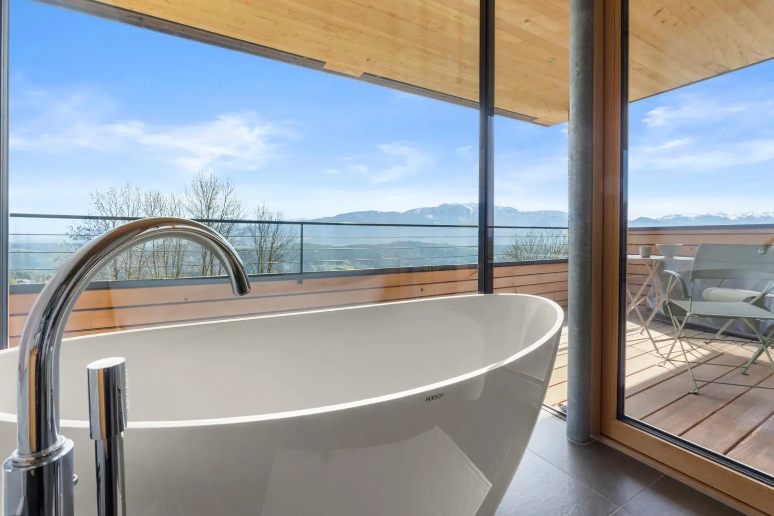 Badewanne mit Ausblick