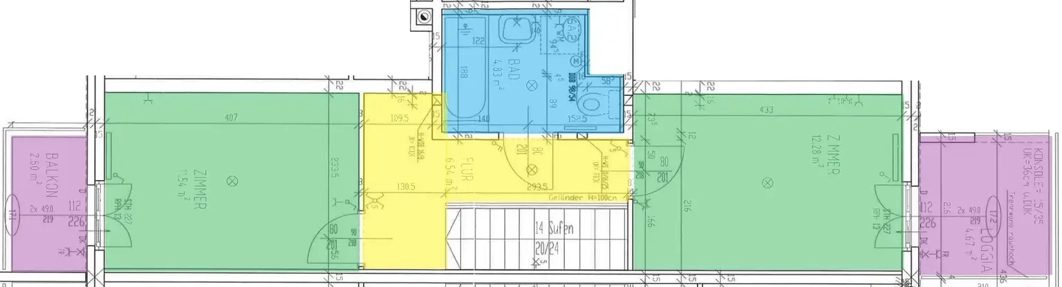 Schicke Gartenmaisonette mit Loggien, Balkon und Garage