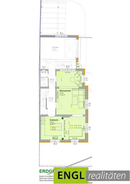 Plan Erdgeschoß - Umbauplan