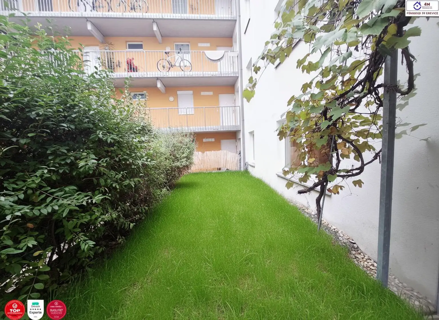 Ruhige 2-Zimmer-Gartenwohnung - 60m2 Wohnfläche + 45m2 Garten+Loggia