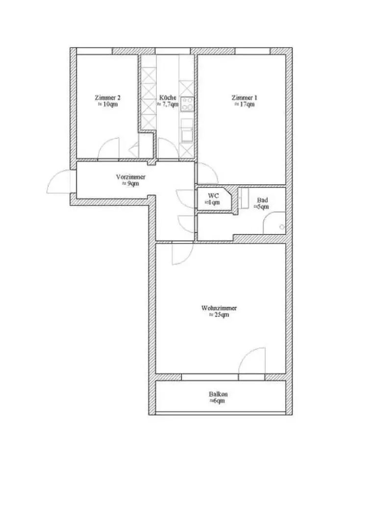 Helle 3-Zimmer-Wohnung mit Loggia - WG geeignet!
