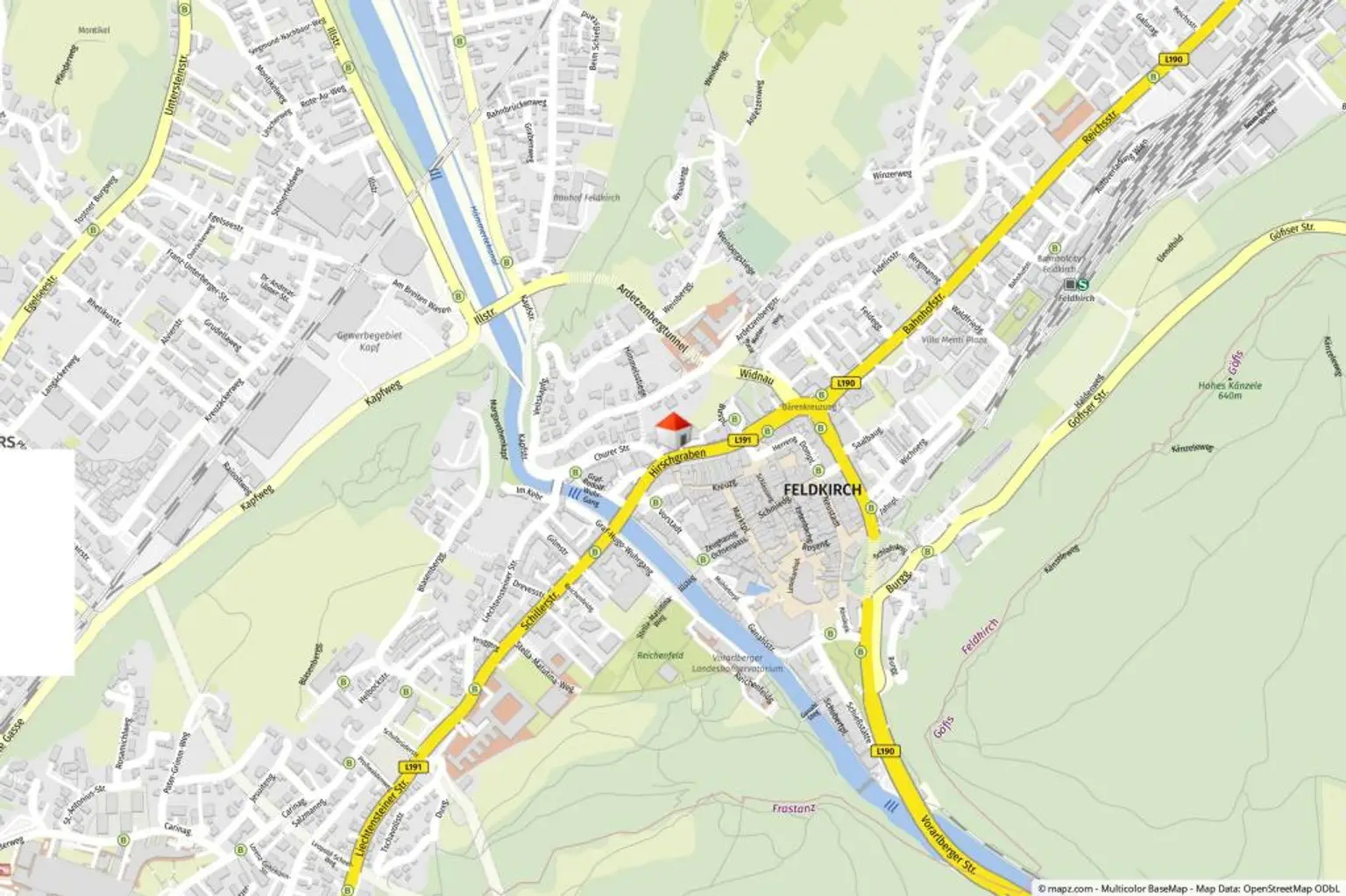Geolyzer Kartenausschnitt