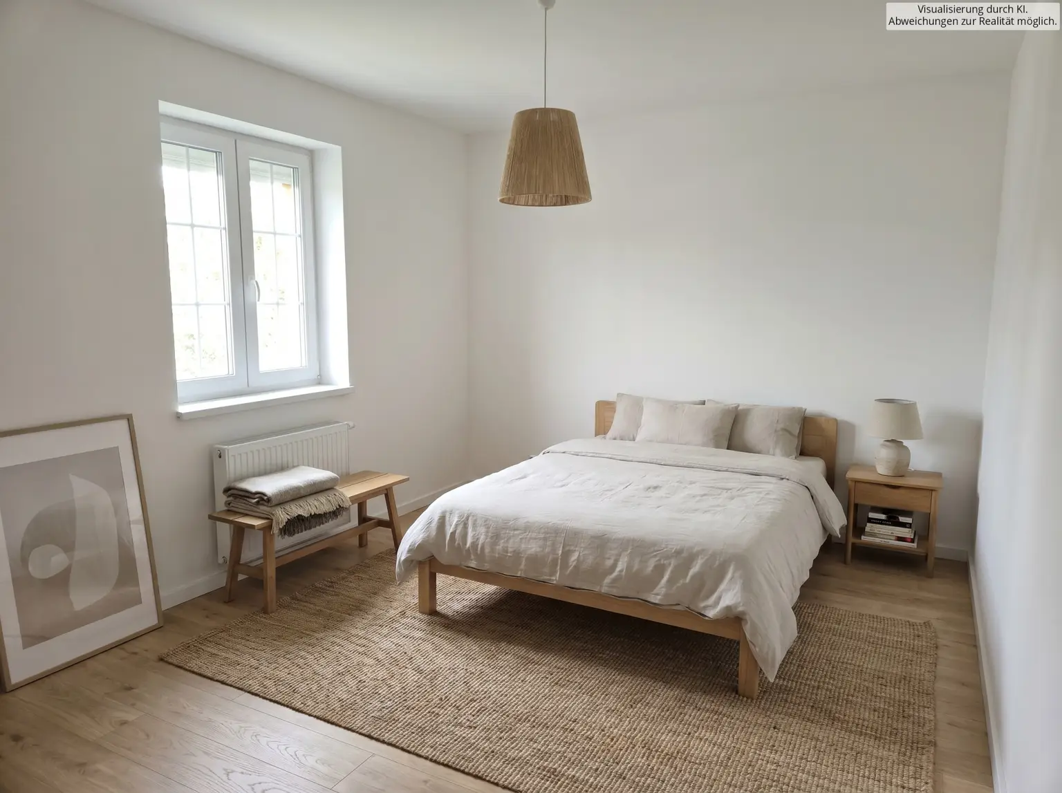 Schlafzimmer KI visualisiert