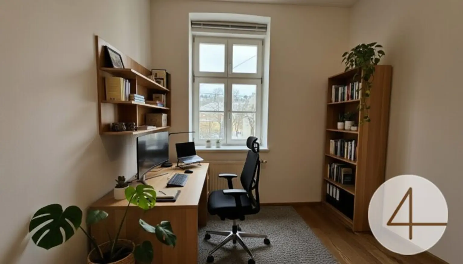 Zimmer als Büro KI