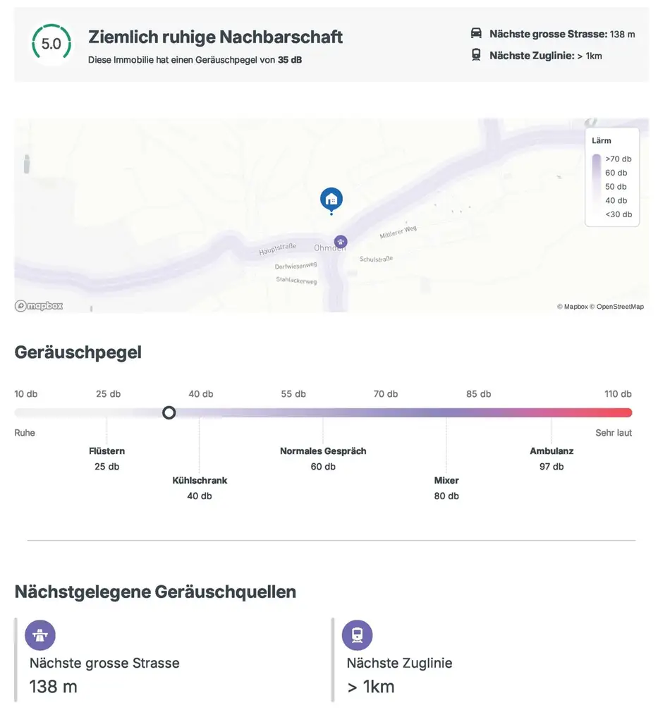 Ruhige Nachbarschaft