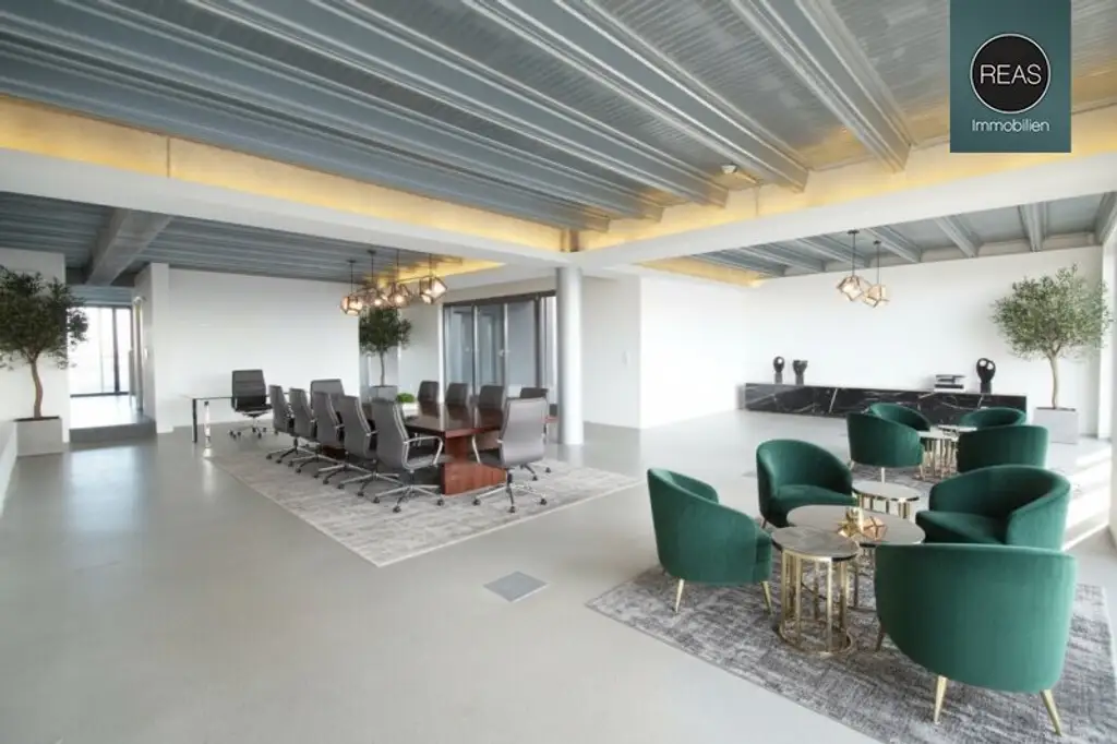 The View! Penthouse Loft mit Dachterrasse samt Wien-Panorama-Blick in der Brotfabrik Wien!