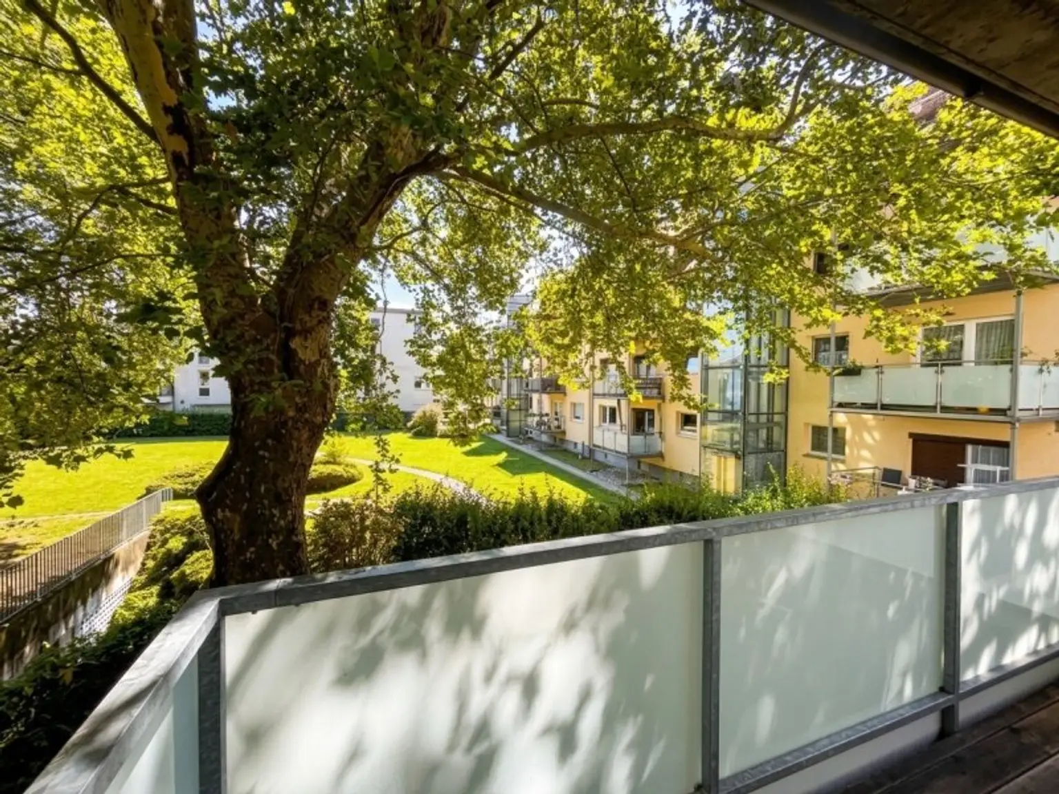 Ausblick vom Balkon