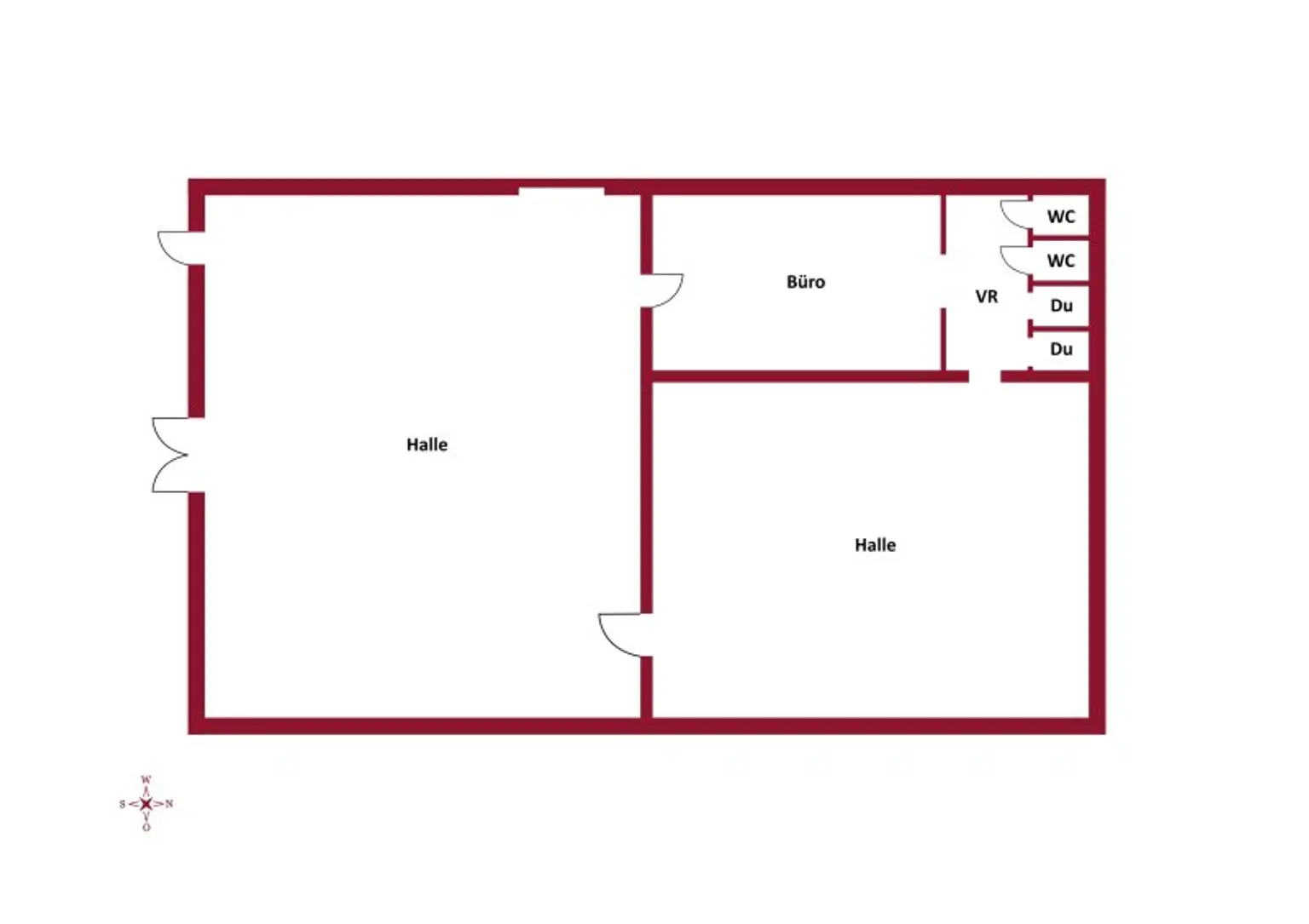 Wunderschöne Lagerhallen mit Büro, Parkplätzen, gute Erreichbarkeit, gute Zufahrt