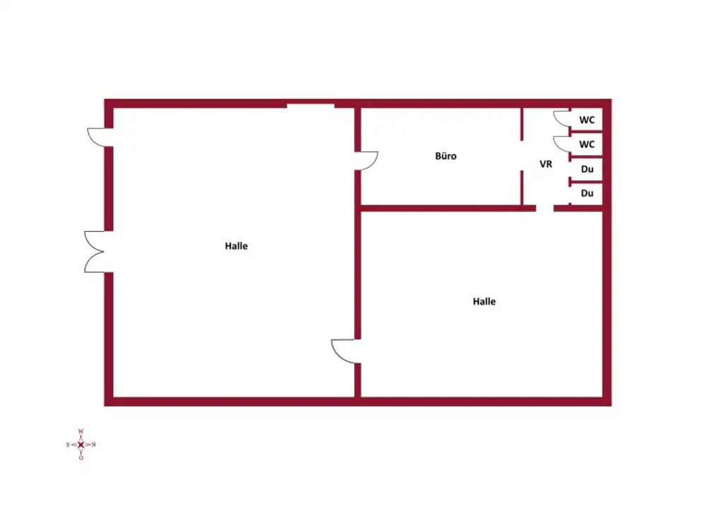 Wunderschöne Lagerhallen mit Büro, Parkplätzen, gute Erreichbarkeit, gute Zufahrt