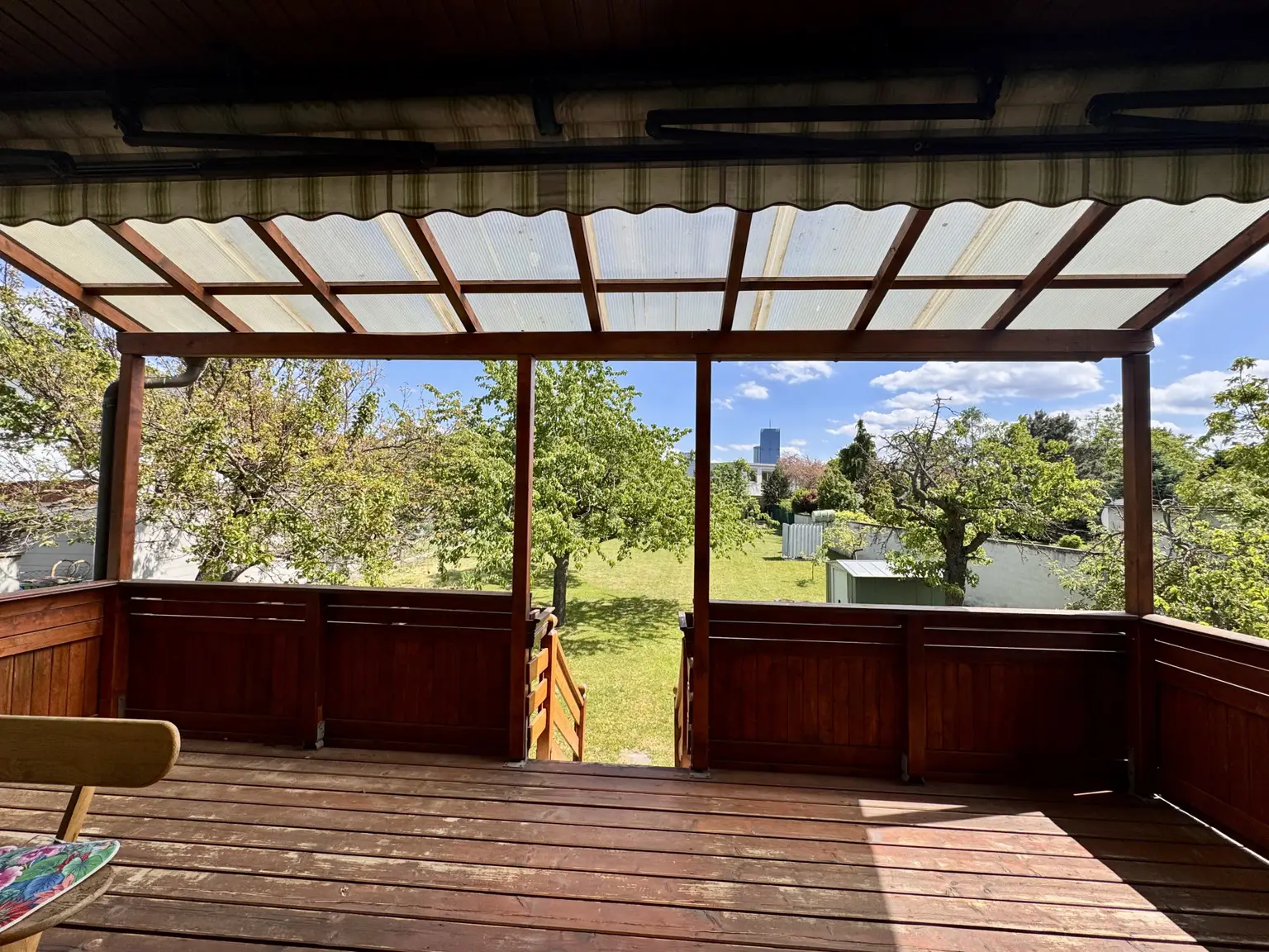 Loggia Blick Garten