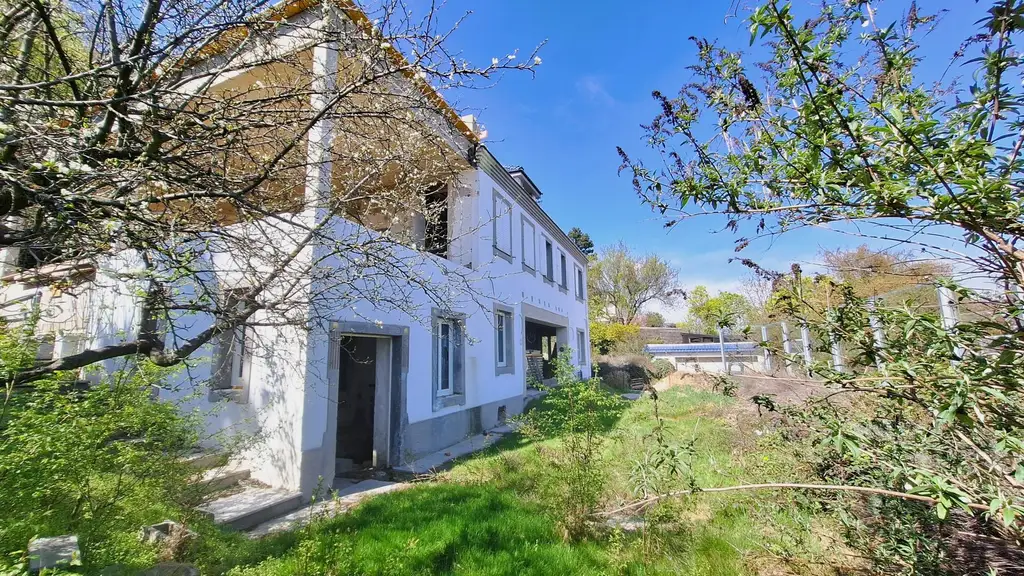 Edelrohbau-Villa, Herrschaftlicher Wohnsitz am Fuße des Kahlenberges an der Donau. Teilrestauriert entkernt und komplette Ausbauplanung.
