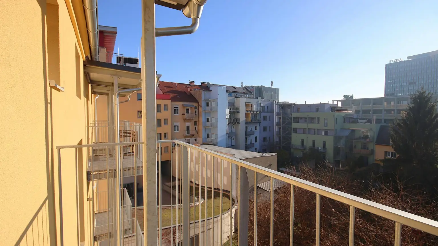 Aussicht vom Balkon Ri