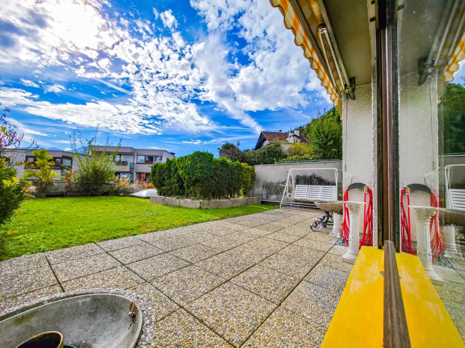 WG-taugliche, barrierefreie Wohnung mit Westterrasse und kleinem Garten in Mühlau!
