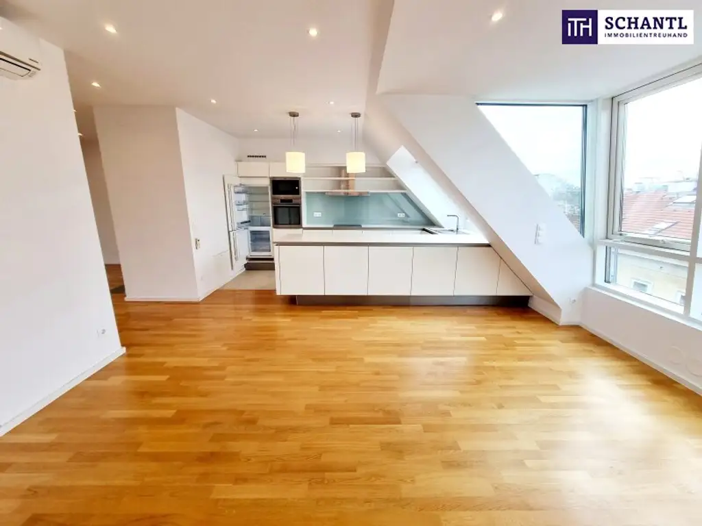 WOW! Lichtdurchflutete Traumwohnung mit hofseitiger Terrasse! Neues Lebensgefühl im Dachgeschoss mit perfekter Raumaufteilung + Kamin + Ideale öffentliche Anbindung! Jetzt zugreifen!