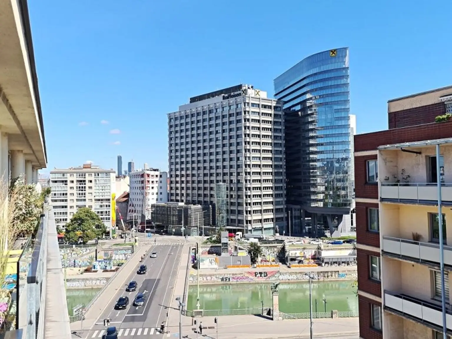 SALZTORGASSE, DONAUKANAL-NÄHE, 51 m2 Neubau mit Stehbalkon, 2 Zimmer, Komplettküche, Wannenbad, Parketten, Fernblick