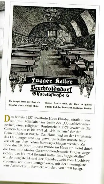 Historisches Gebäude mit großen Weinkeller mit Gewölbe im Zentrum von Perchtoldsdorf