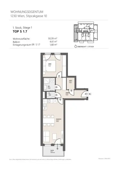 PERFEKTE 2-ZIMMER-WOHNUNG MIT SÜD-BALKON IM ERSTBEZUG