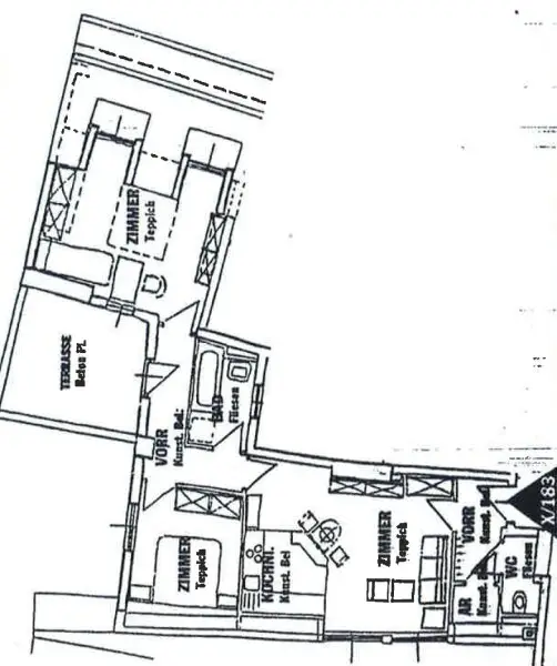 Prachtvolle 3-Zimmerwohnung in 1070 Wien mit Terrasse zu vermieten
