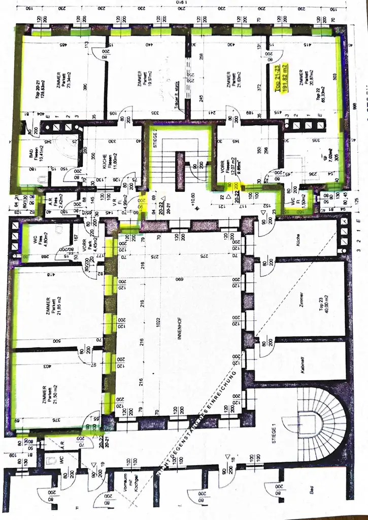 Ruheinsel nächst Parlament