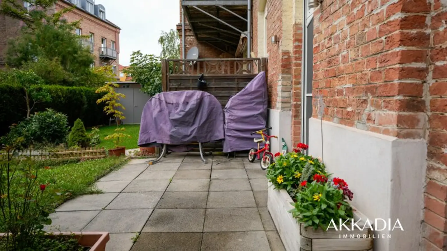 Maisonette-Wohnung mit Terrasse & Garten in zentraler Lage von Korneuburg – Wohnen im generalsanierten Backsteinbau
