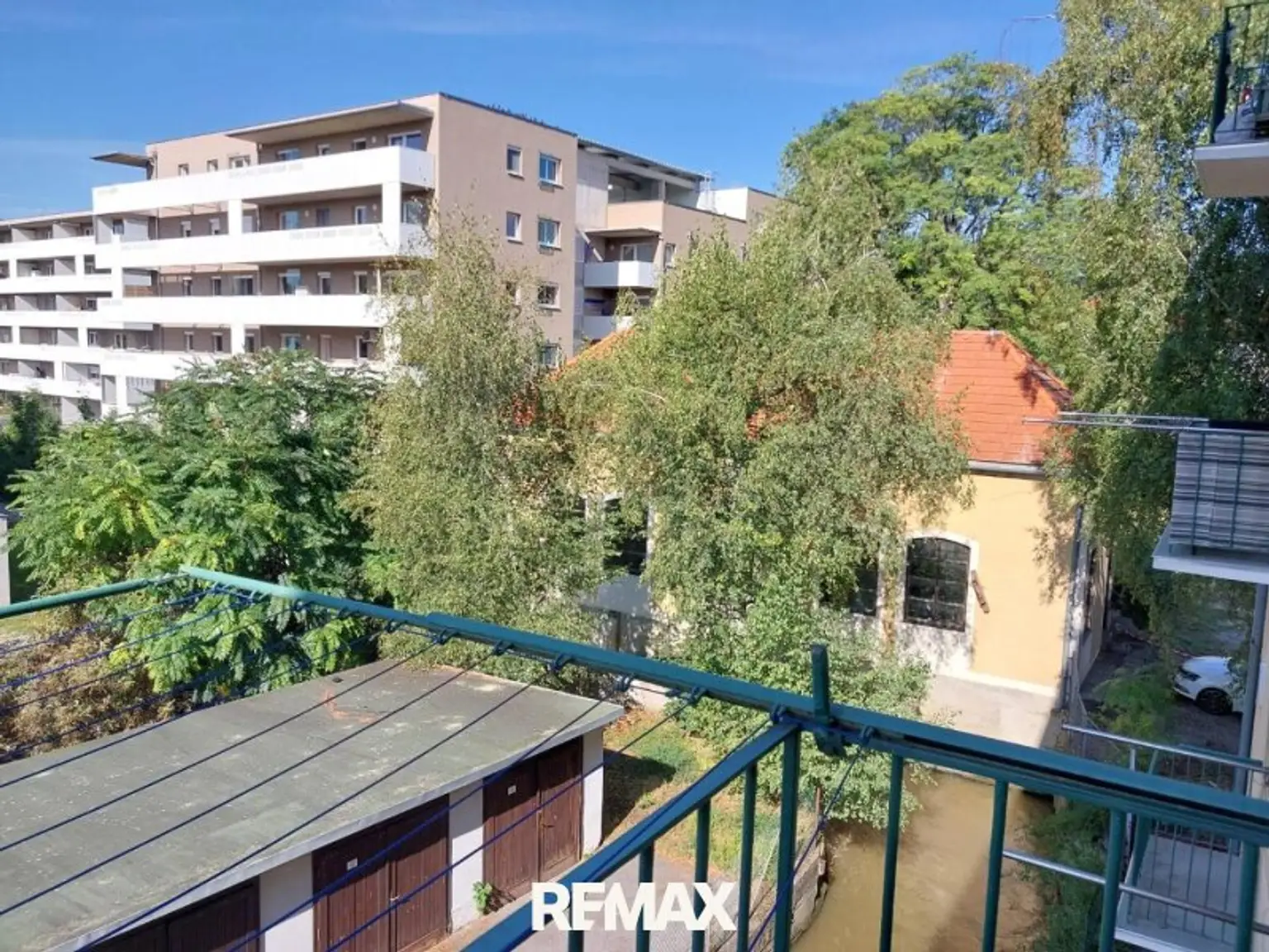 Blick vom Balkon