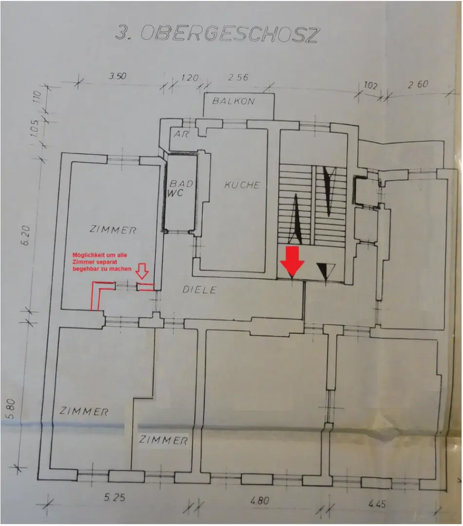 Zentrumsnah und WG-tauglich: 3-Zimmer-Altbauwohnung in 8010 Graz