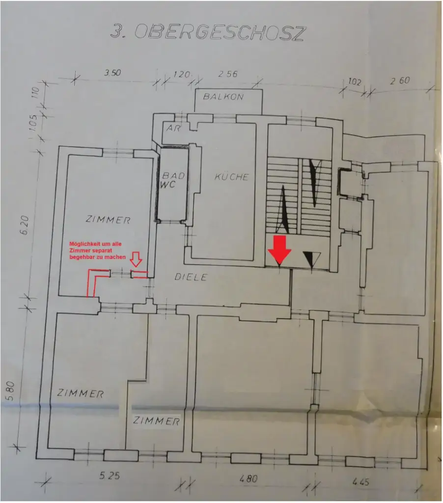 Zentrumsnah und WG-tauglich: 3-Zimmer-Altbauwohnung in 8010 Graz