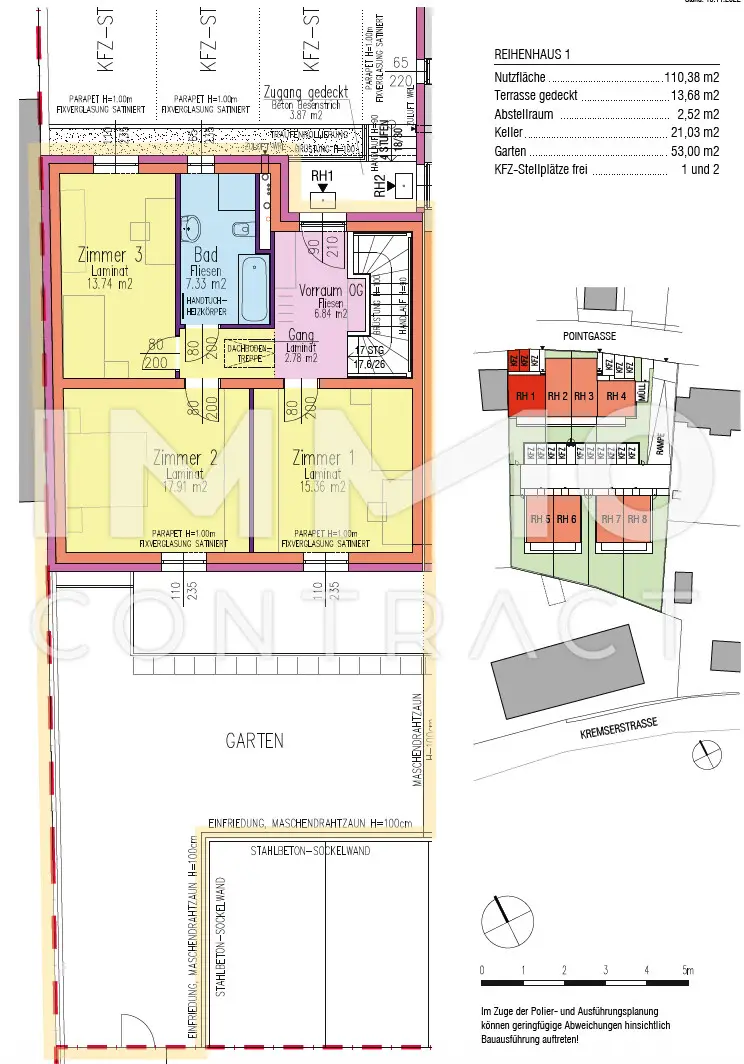 FAMILIENNEST mit GARTEN - *gefördert*
4ZI - Reihenhaus mit viel Stauraum und 2Stellplätzen!