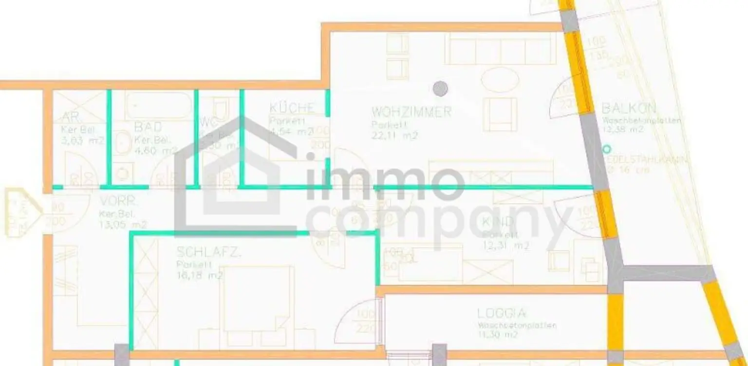 3-Zimmer-Wohnung in Vöcklabruck mit Balkon für 216.000 €! Für Anleger