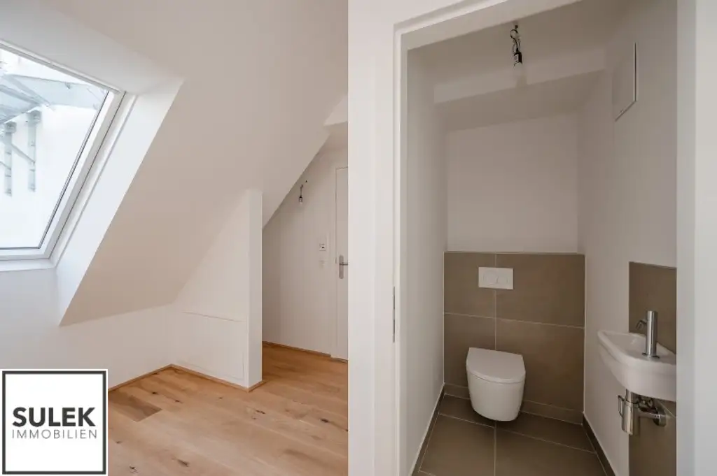 lichtdurchflutete und hochwertig ausgestattete Single-DG-Maisonette in der Czerningasse