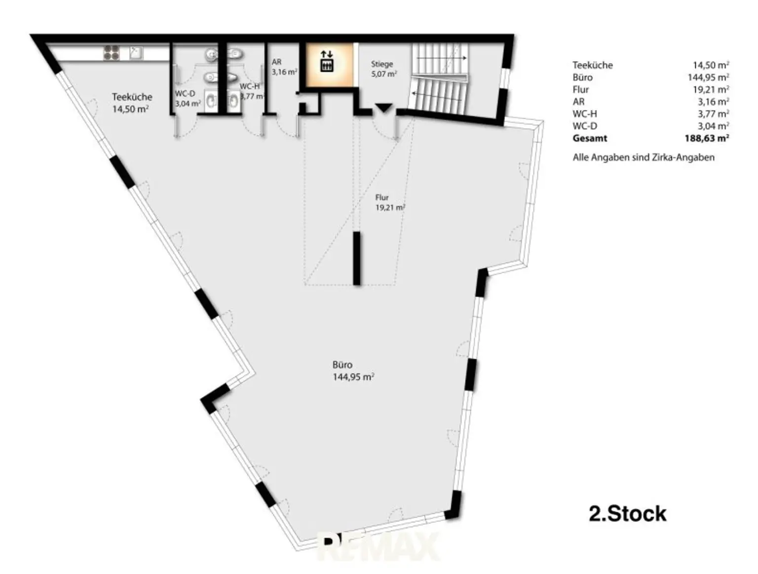 Grundriss 2. Stock