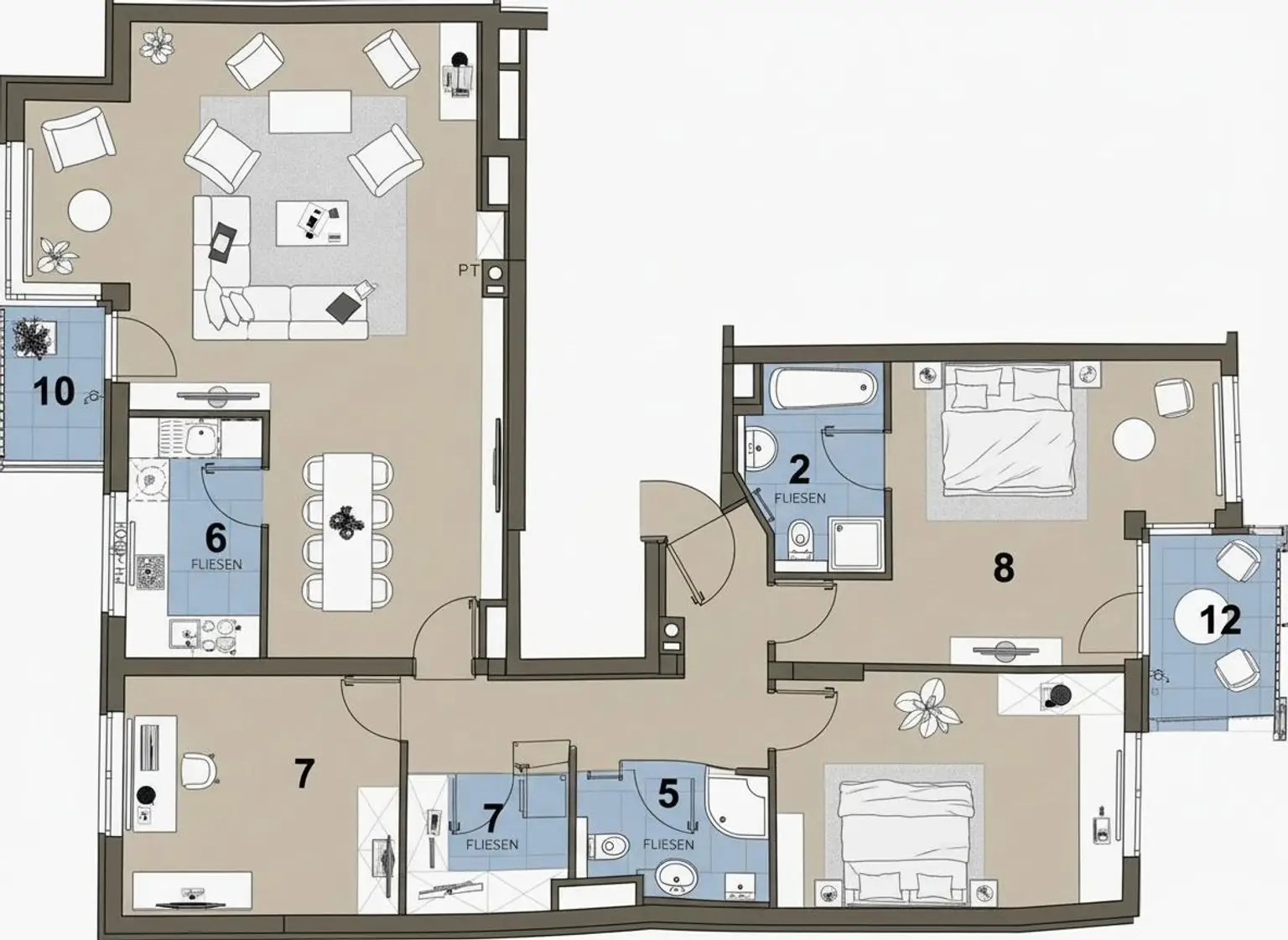 "Modern and fully air-conditioned dream living"