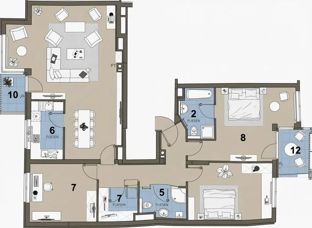 "Modern and fully air-conditioned dream living"