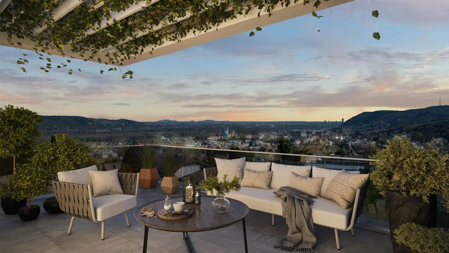 E | ++ ARCHITEKTENVILLA ++ am Ölberg mit unverbaubarem PANORAMABLICK | Prima Service Immobilien