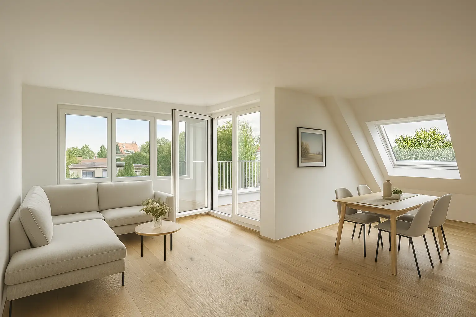 Musterbild Wohnbereich + Essbereich Top 16