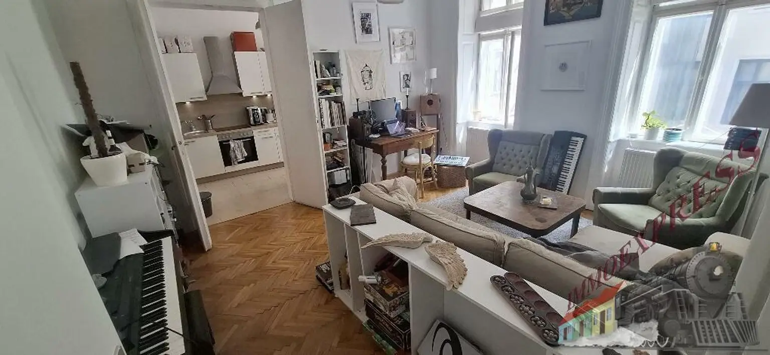 Wunderschöne. unbefristete 3 -Zimmer Wohnung mit extra Küche in toller Lage des 9.Bezirkes