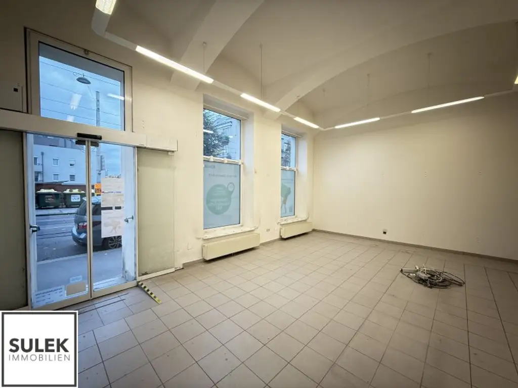 Geschäftslokal in der Döblinger Hauptstraße nahe Bahnhof Spittelau (U4+U6) zur unbefristeten Miete! **VIDEOTOUR**