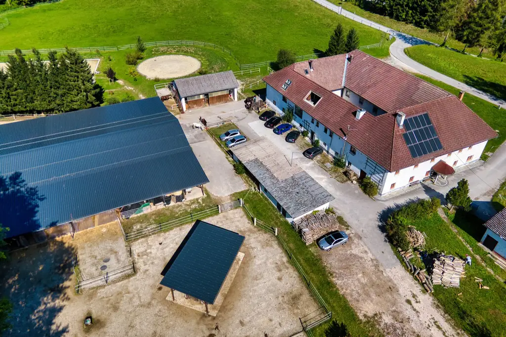 Reiterhof. Vierkanter. Wirtshaus. Zimmervermietung. Wohnungen. Natur.