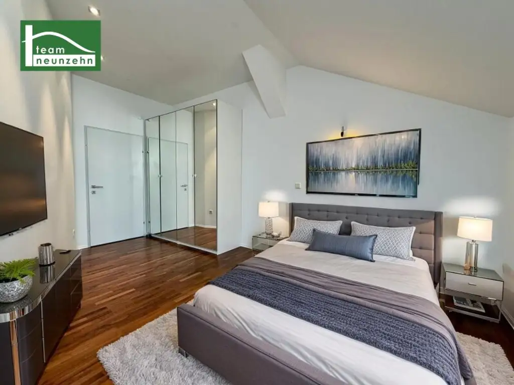 Exklusive 4-Zimmer-Dachgeschoss Maisonette Wohnung mit Terrasse und Aufzug direkt ins Penthouse — 1060 Wien!