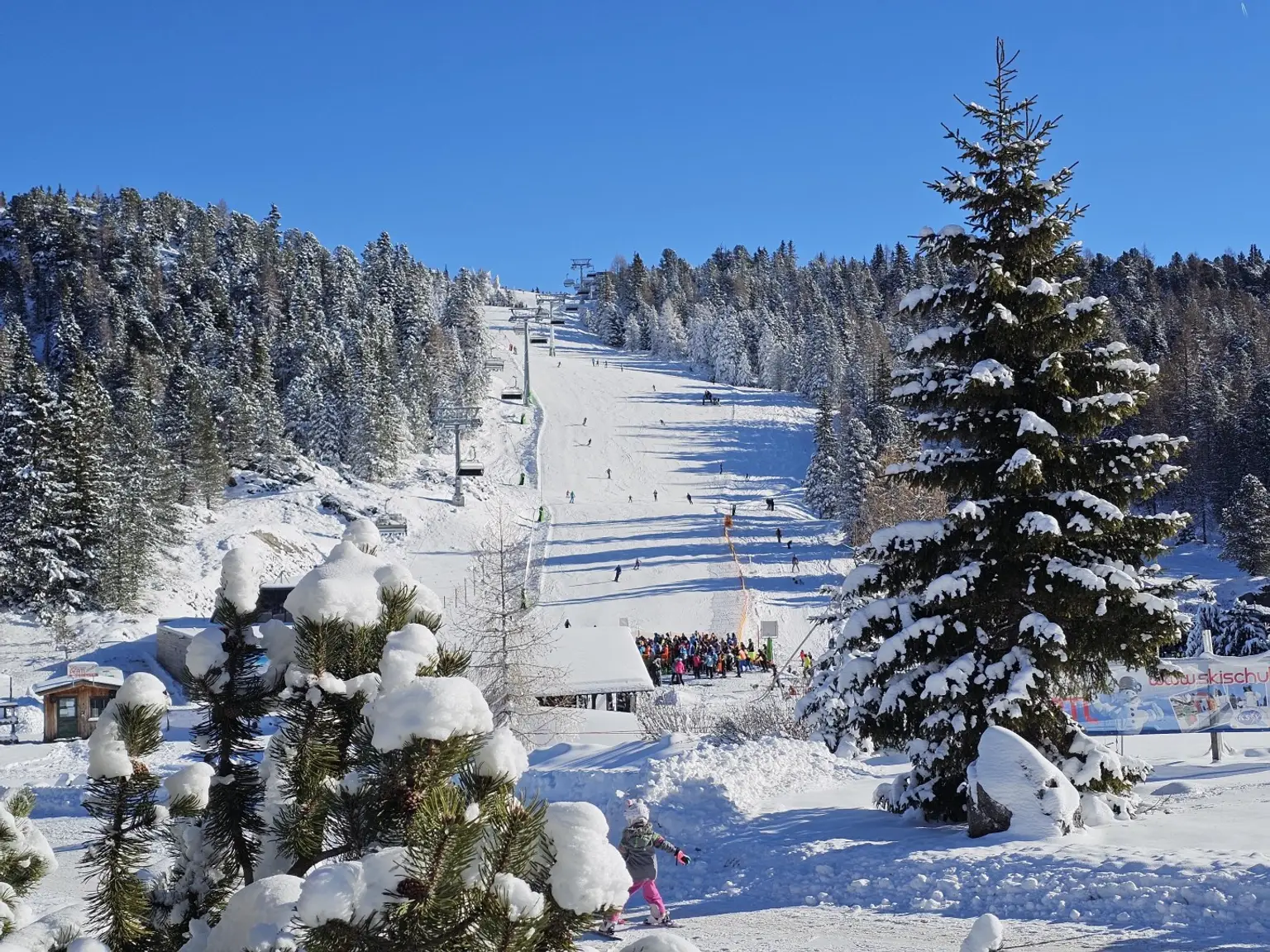 erster Skitag an der Wildkopfbahn